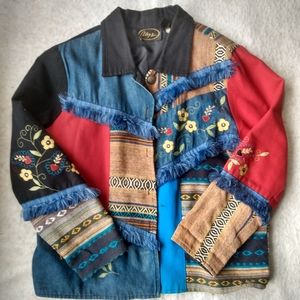 Alex Kim "Patchwork" Jacket Medium